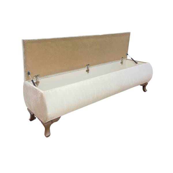 Banquette Elegant avec structure robuste en bois, idéale pour un salon ou une entrée, disponible sur la VDN