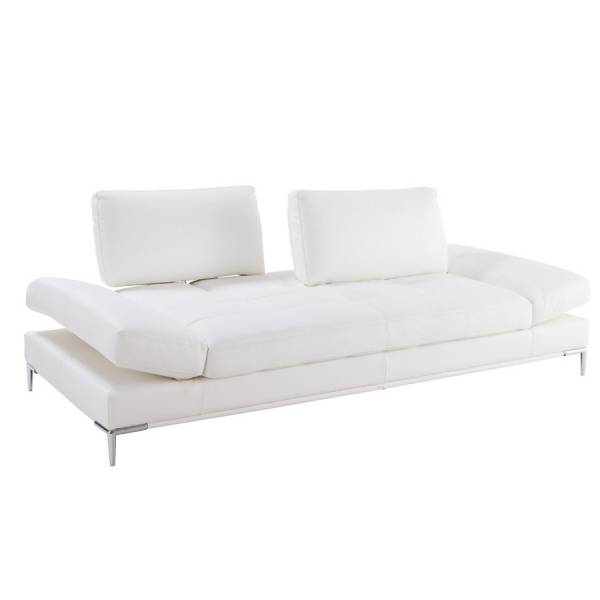 Acheter un Confortable Canapé  en textile enduit blanc