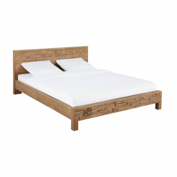 Lit sculpté artisanalement – ​​Design haut de gamme et intemporel